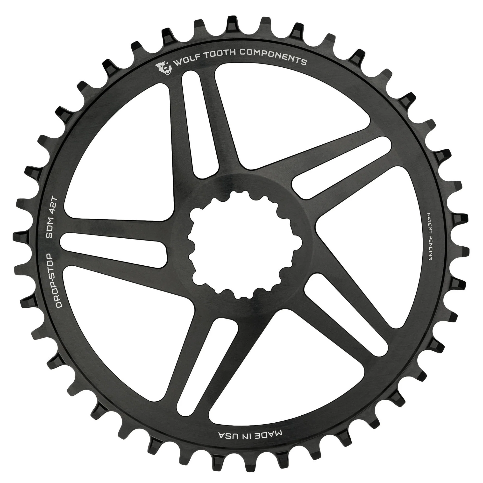 Wolf Tooth Direct Mount Round Chainring Flat Top for SRAM